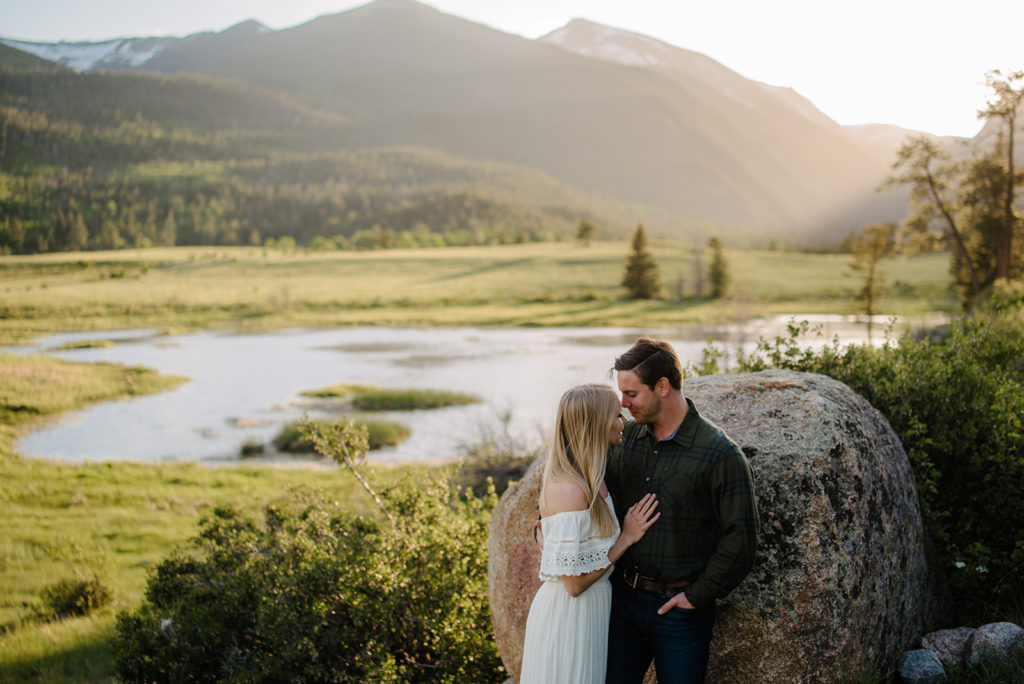 Engagement Photos in Rocky Mountain National Park